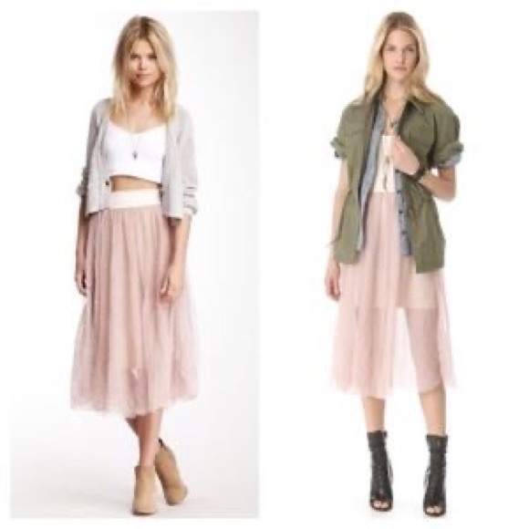 Free People Raw Tulle Skirt - Picture 6 of 6
